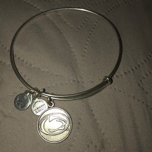 ALEX AND ANI silver Penn State Charm Bangle